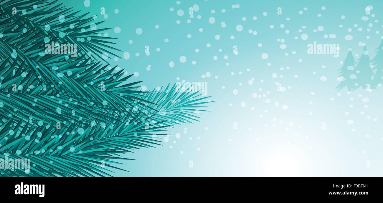 Winter and Christmas background vector design Stock Vector Image & Art ...
