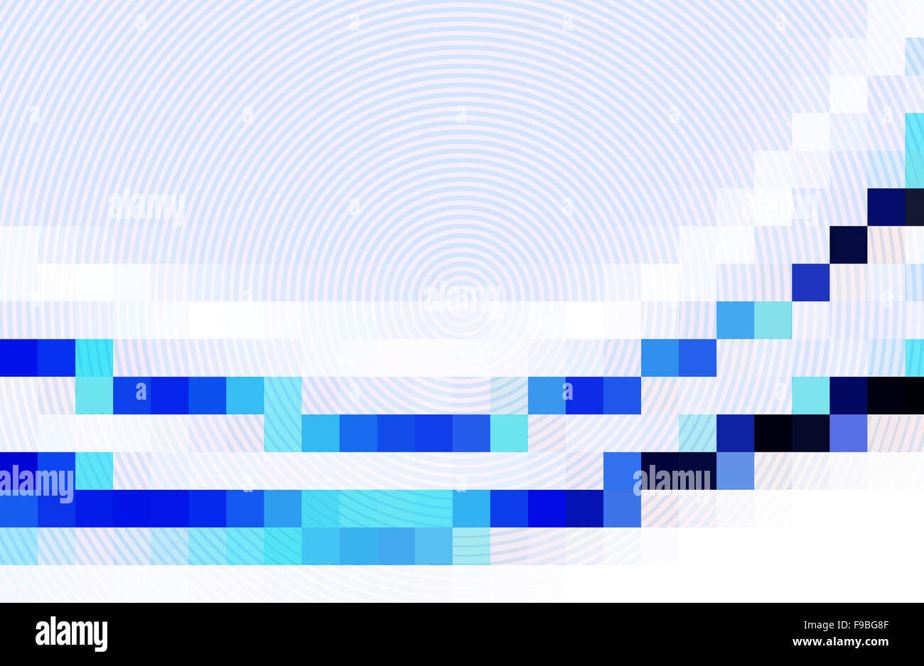 abstract blue color background with motion wave and square pattern ...