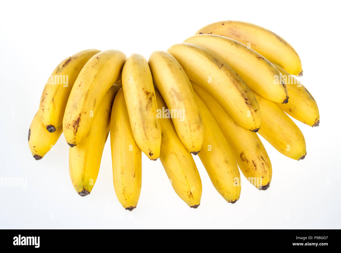 Mini bananas isolated on a white background Stock Photo Alamy