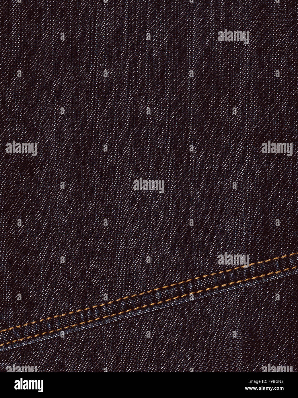 Real black jeans denim texture, background with stitch Stock Photo - Alamy