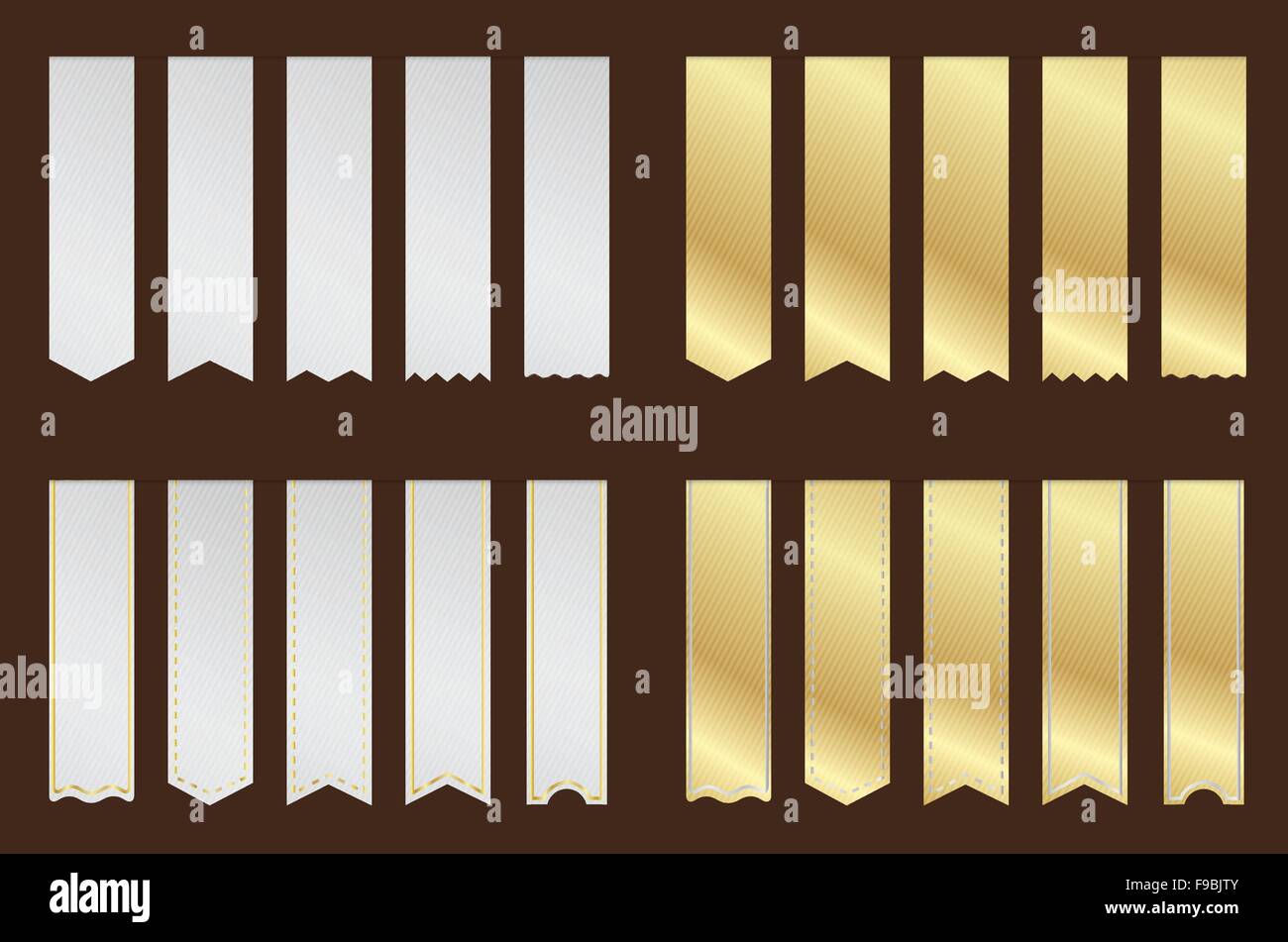 Vertical blank ribbon vintage template Stock Vector Image & Art - Alamy