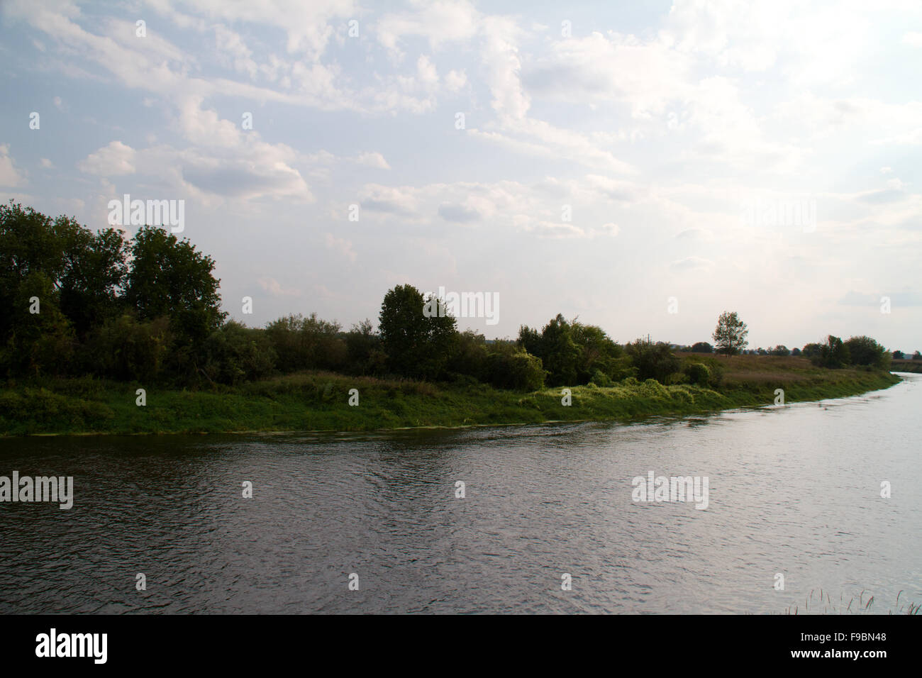 view of the beautiful river and forest Stock Photo - Alamy