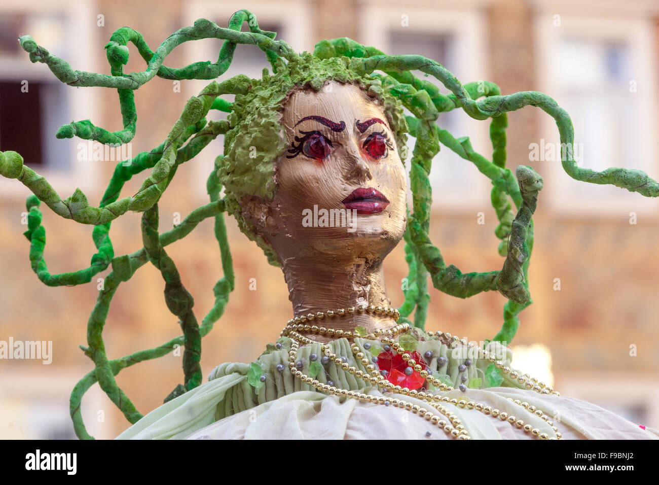 Medusa carnival masks Prague carnevale Old Town Czech Republic Stock Photo  - Alamy