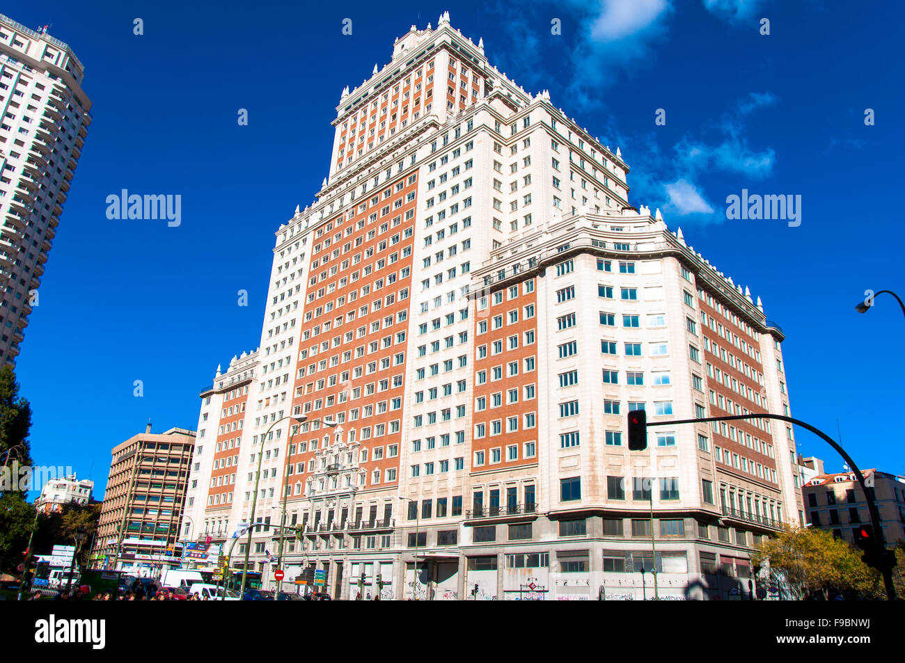 Edificio España, Plaza España, Madrid, Spain Stock Photo