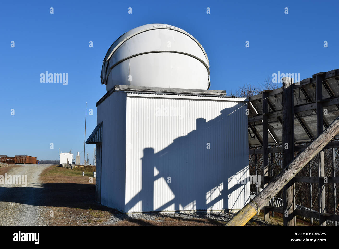 An optical telescope located at the PARI facility in Rosman North