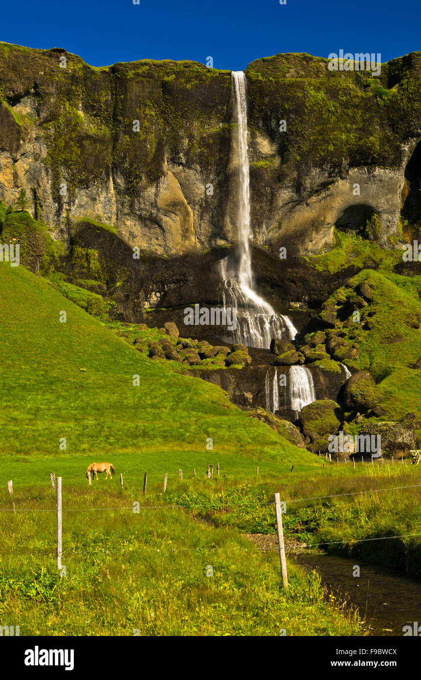 kirkjub-jarklaustur-waterfall-hi-res-stock-photography-and-images-alamy