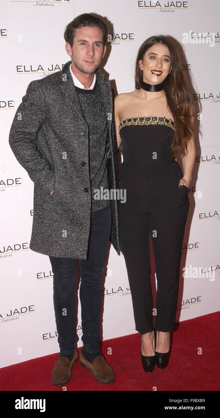 London, UK. 15th December, 2015. Ella Jade Bitton and Elliot Cross from ...