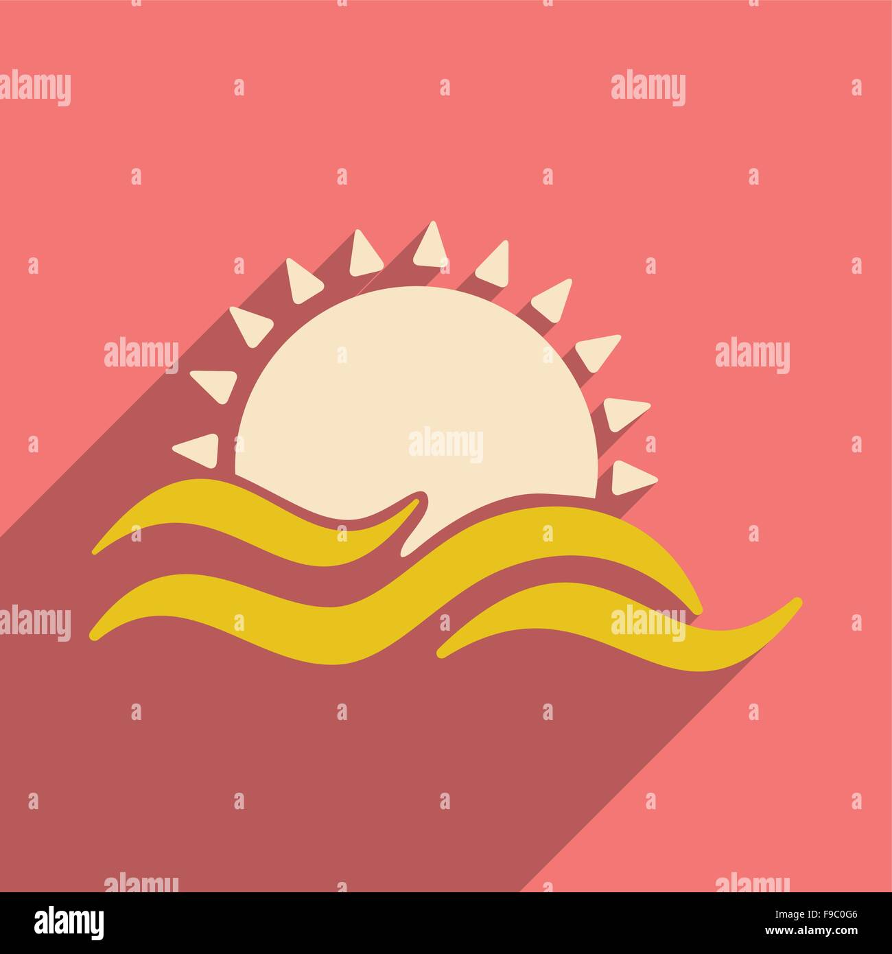 Sunset with model Stock Vector Images - Alamy