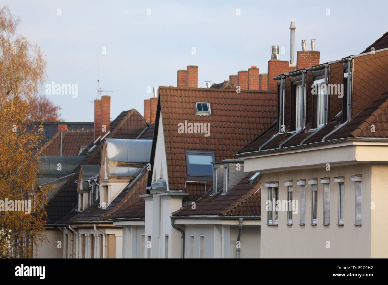 Roofs and chimneys Stock Photo