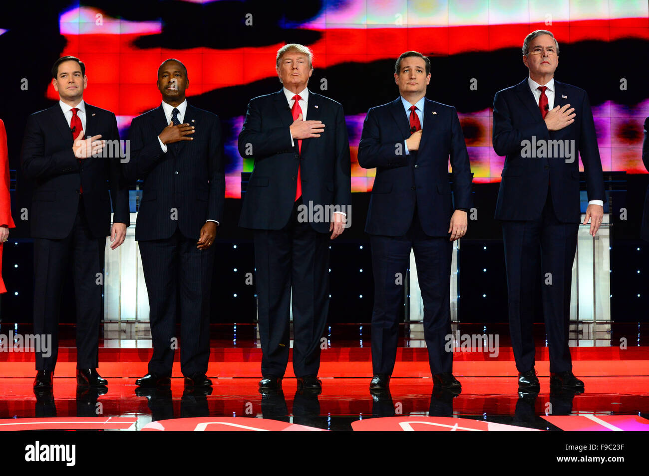 Las Vegas, Nevada, USA. 15th Dec, 2015. Presidential Candidates Marco ...