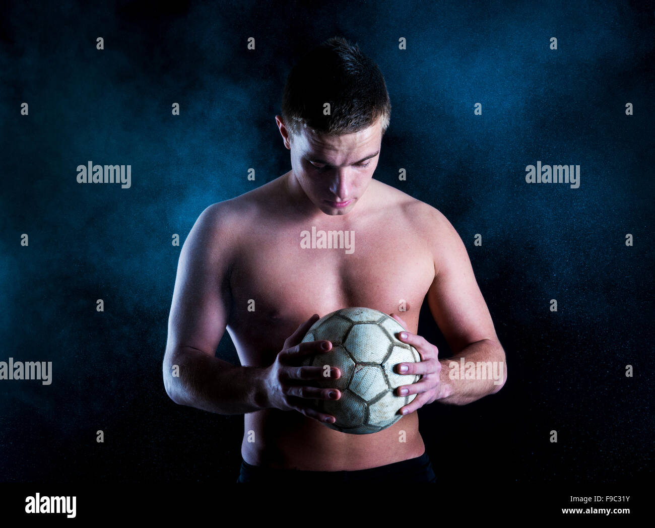 Young black male model posing hi-res stock photography and images - Alamy