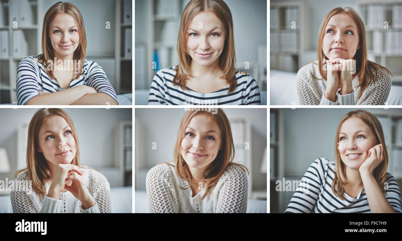 Emotions collage hi-res stock photography and images - Alamy