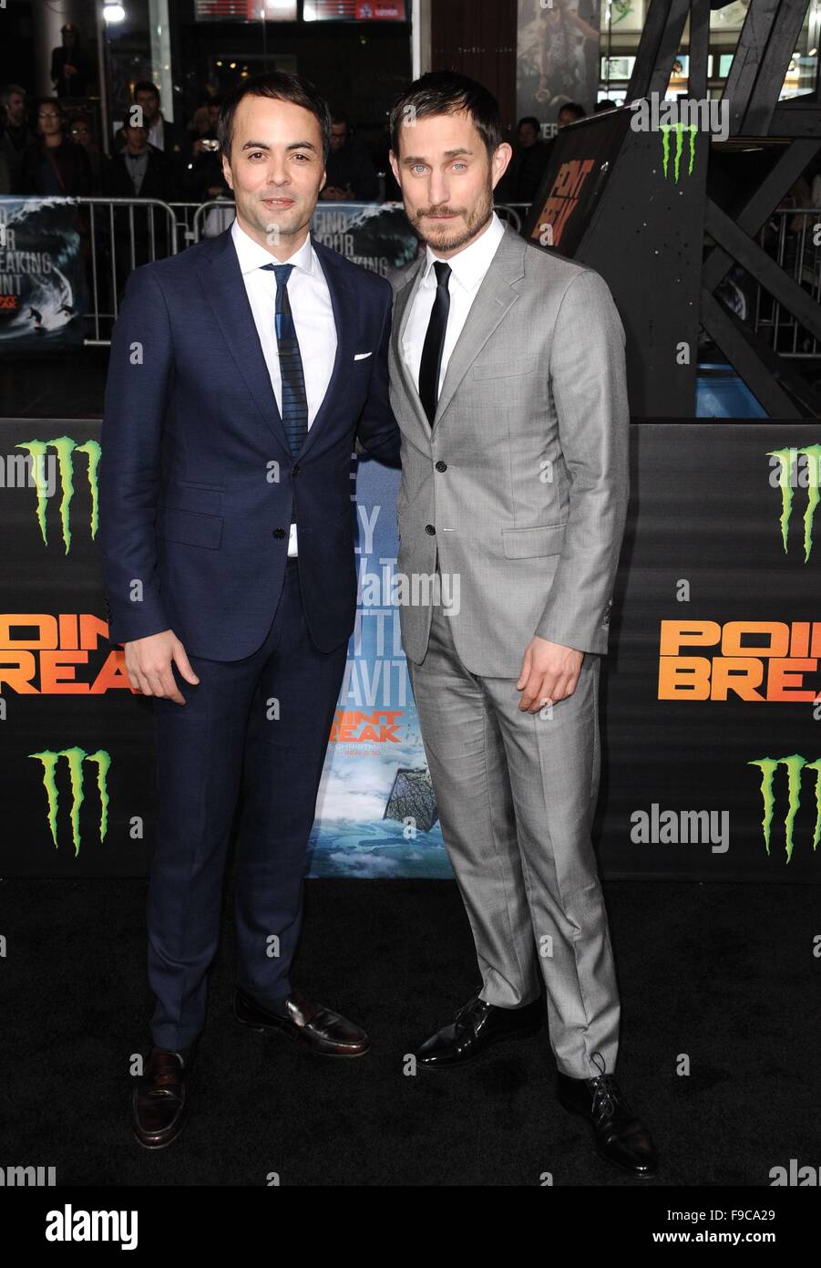 Los Angeles, CA, USA. 15th Dec, 2015. Nikolai Kinski, Clemens Schick at arrivals for POINT BREAK Premiere, TCL Chinese 6 Theatres (formerly Grauman's), Los Angeles, CA December 15, 2015. Credit:  Dee Cercone/Everett Collection/Alamy Live News Stock Photo