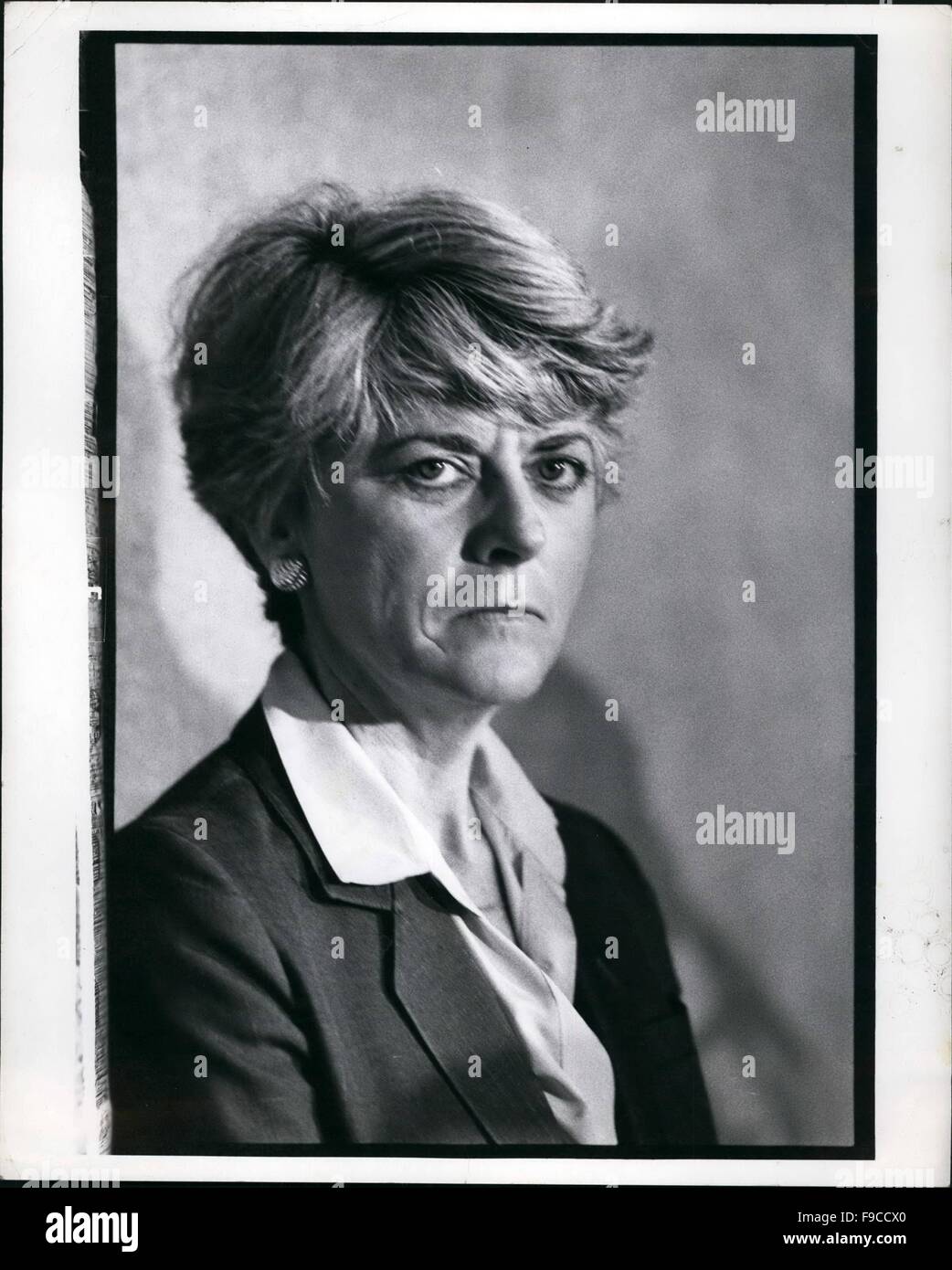 GERALDINE FERRARO (Aug. 26, 1935 - Mar. 26, 2011) was an American attorney, a Democratic Party politician, and a member of the United States House of Representatives. She was the first female vice presidential candidate representing a major American political party. PICTURED: GERALDINE FERRARO in the 1980's, location unknown. © Keystone Pictures USA/ZUMAPRESS.com/Alamy Live News Stock Photo