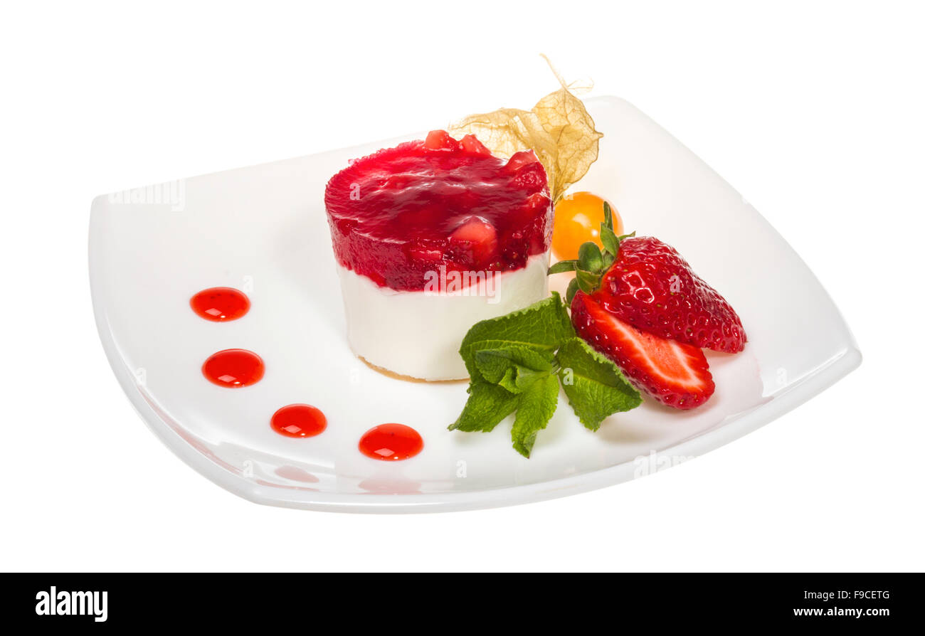 Strawberry shortcake plate Cut Out Stock Images & Pictures - Alamy