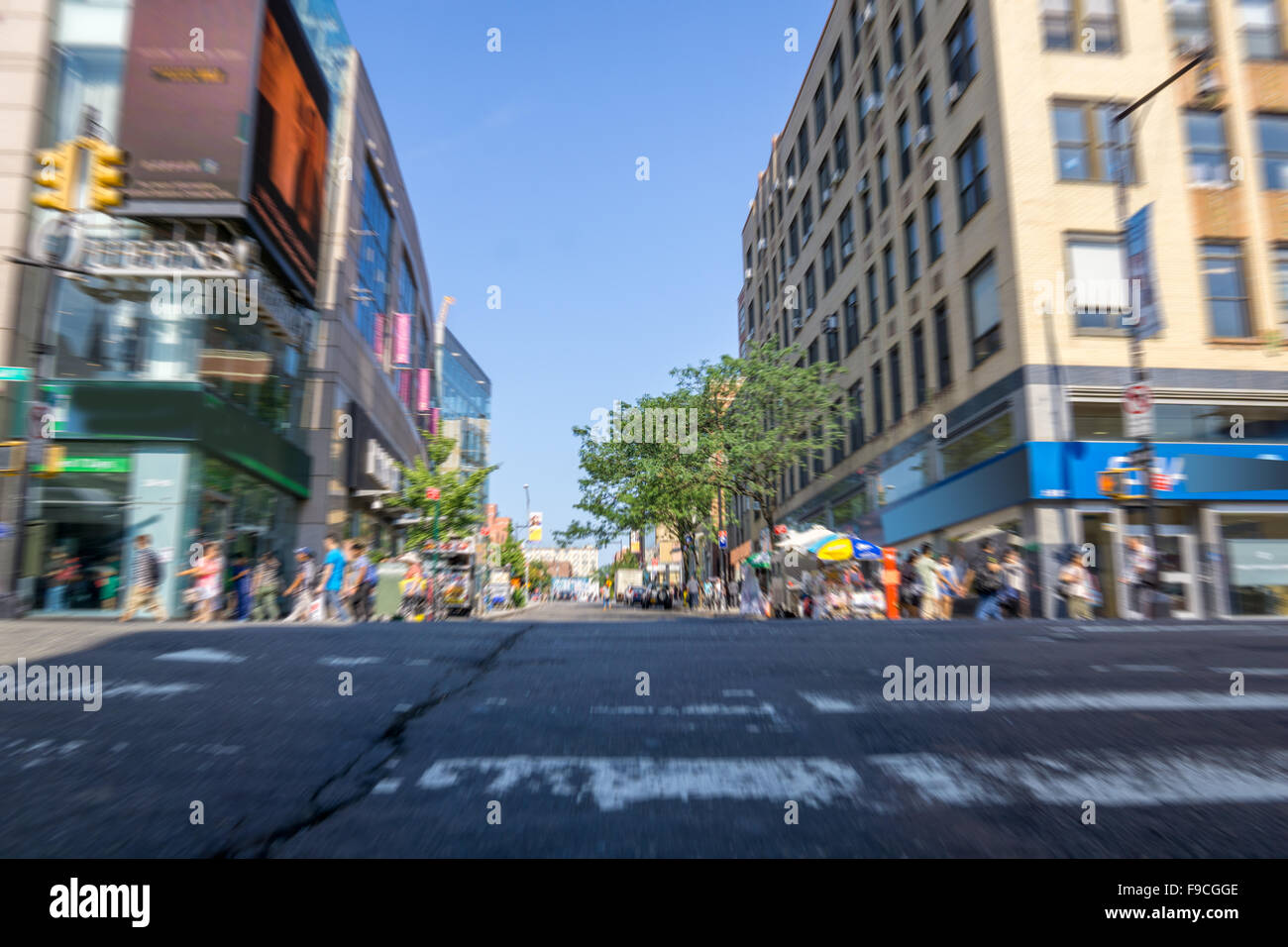 Flushing Down town Queens New york city Stock Photo Alamy