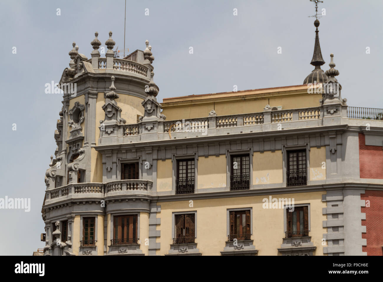 Street View in Madrid Stock Photo - Alamy