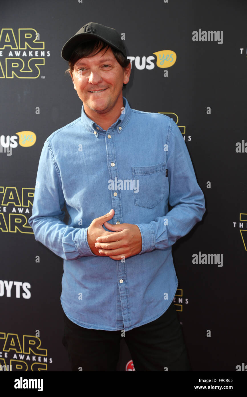 Sydney, Australia. 16 December 2015. Actor Chris Lilley arrives on the