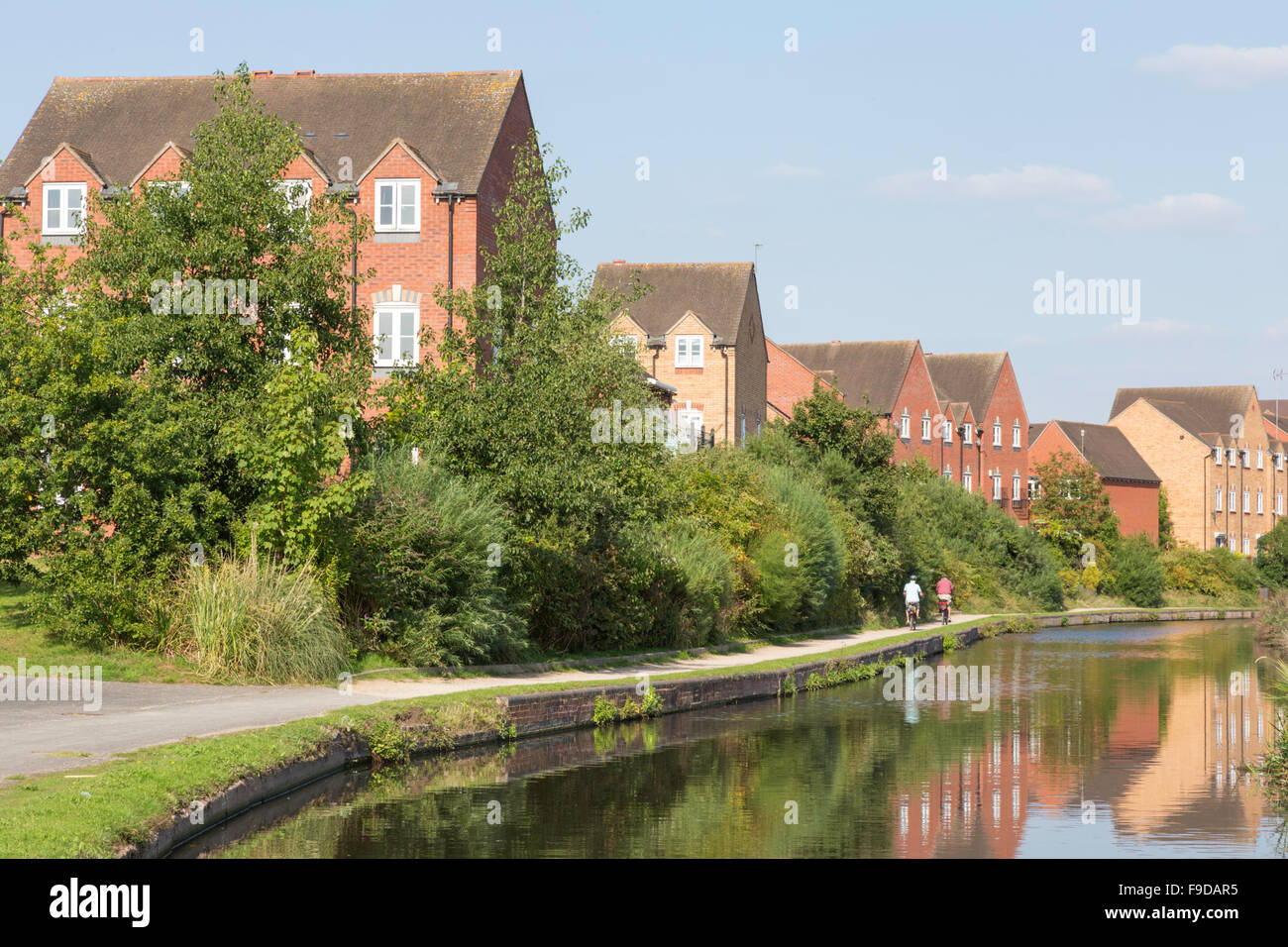 Waterside apartments on the Staff and Worcester Canal at Kidderminster