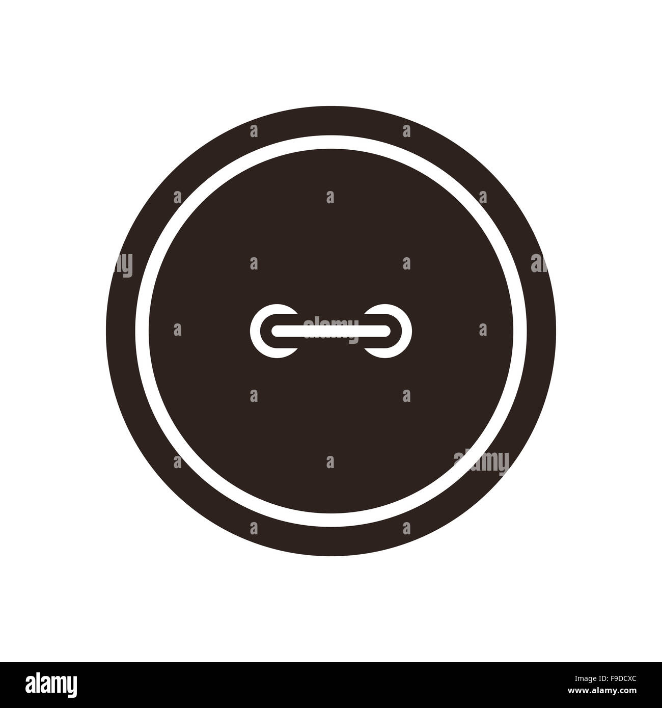 Sewing button icon isolated on white background Stock Photo - Alamy