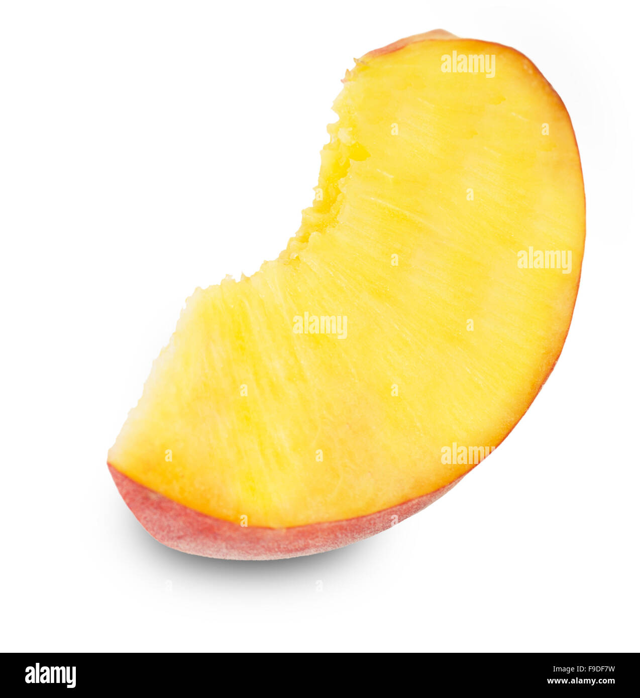 Ripe peach one segment cut hi-res stock photography and images - Alamy