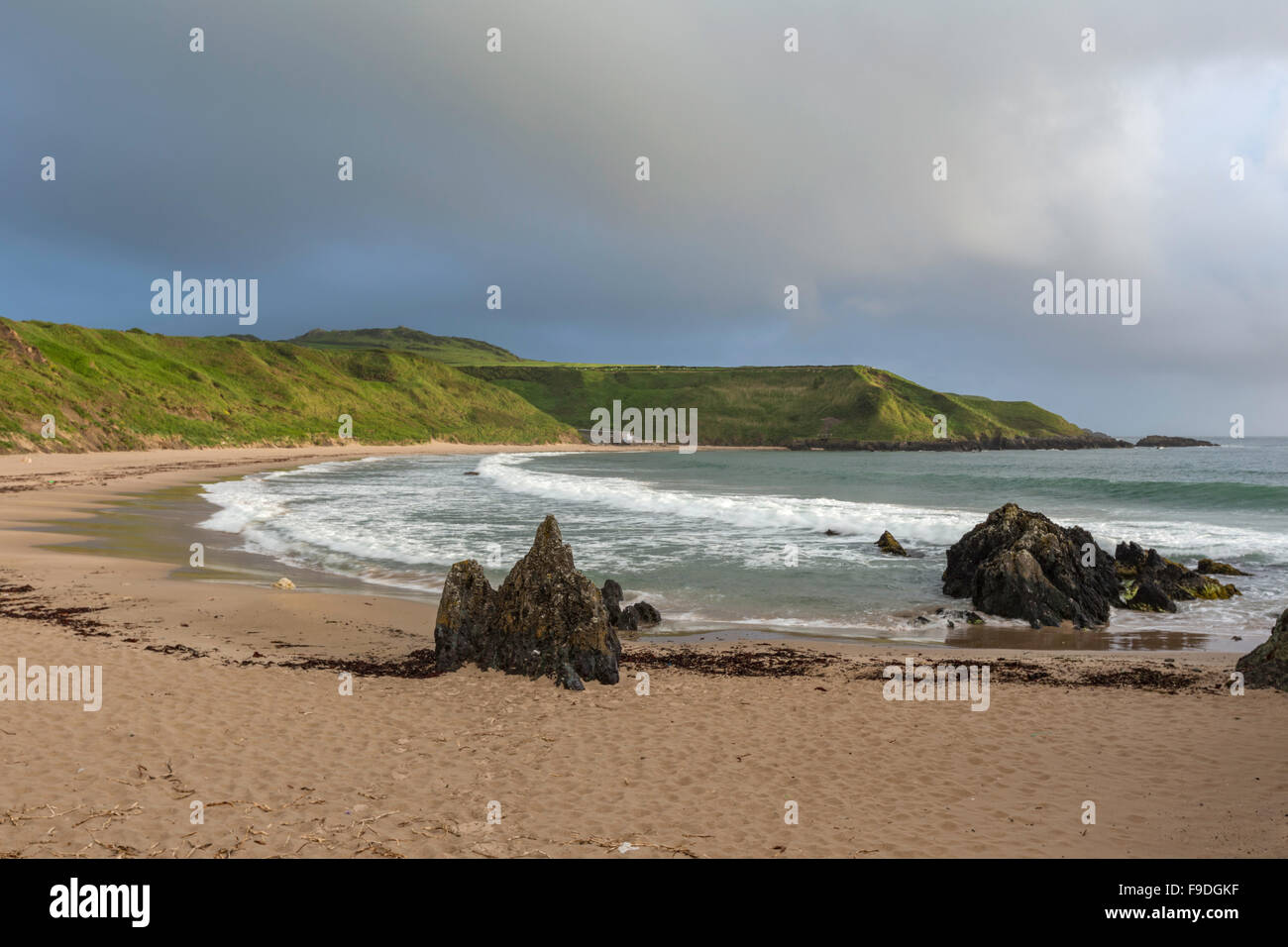 Porth Oer bay or Whistling Sands the Llyn Peninsula, North Wales, UK Stock Photo