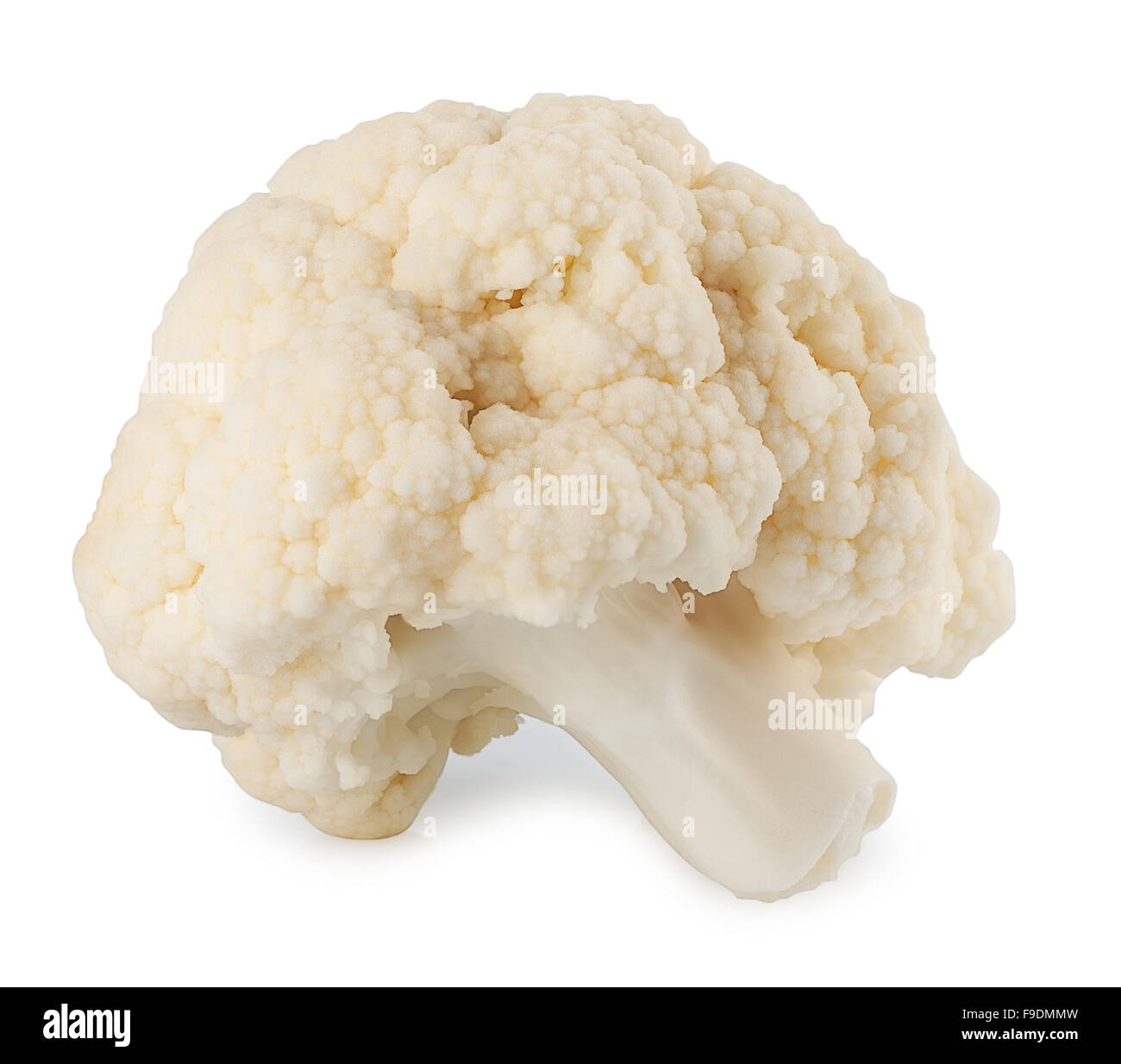 piece of fresh cauliflower cabbage vegetable on white background Stock Photo