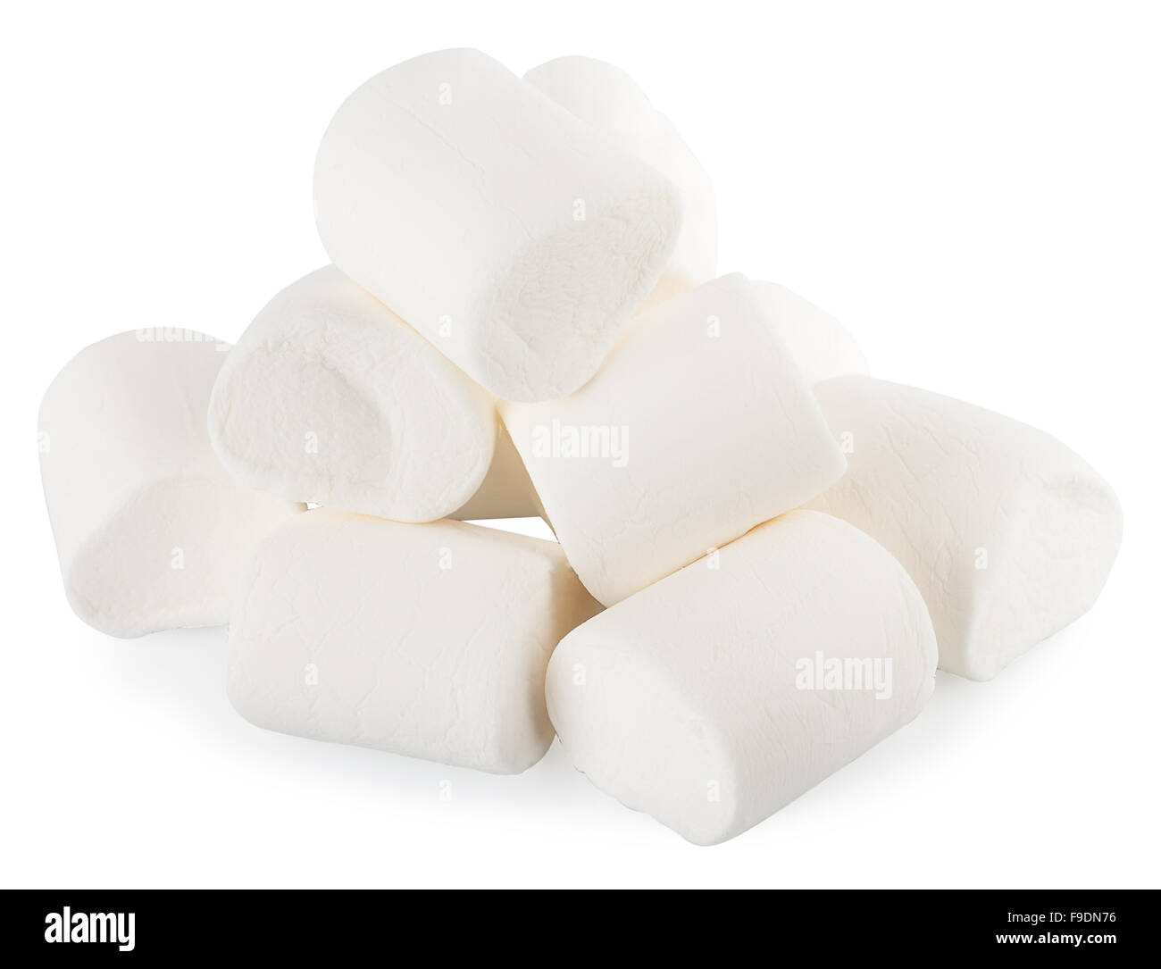 white marshmallows candy isolated on white background Stock Photo Alamy