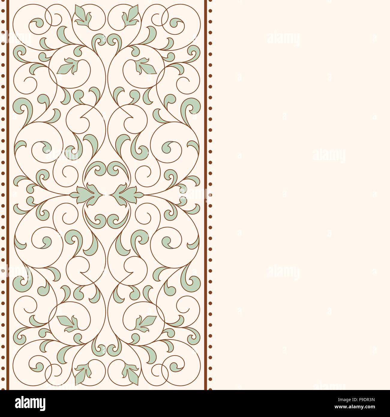 Blank Rococo Card Rococo ornament hi-res stock photography and images - Alamy