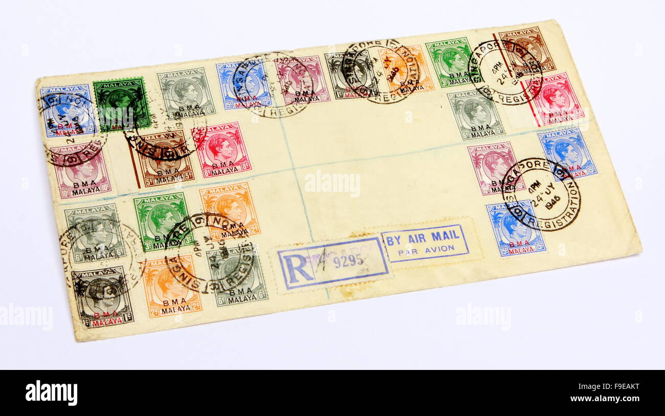 Envelope and Old Stamps Stock Photo Alamy