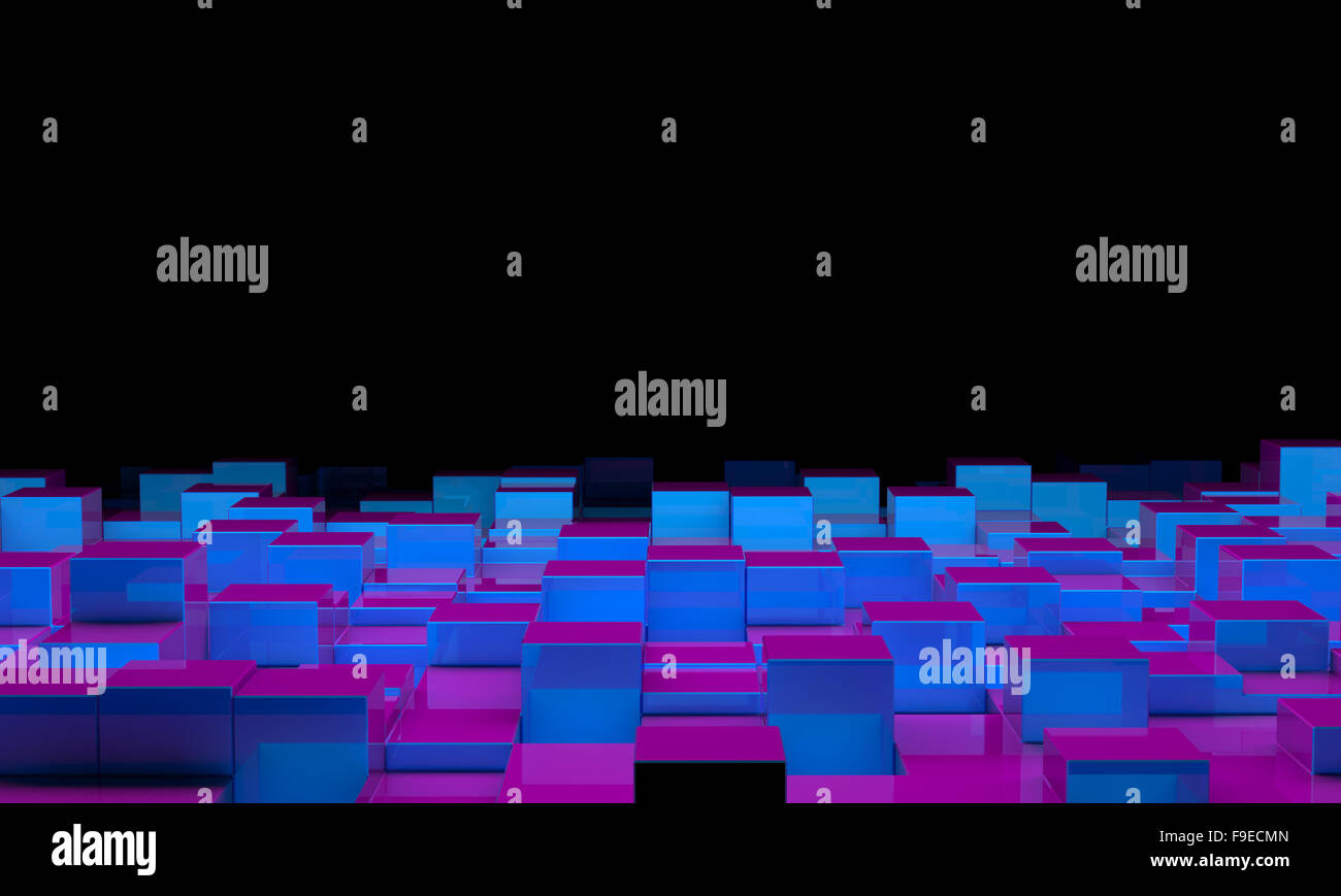 3d image of cubes geometric background Stock Photo - Alamy