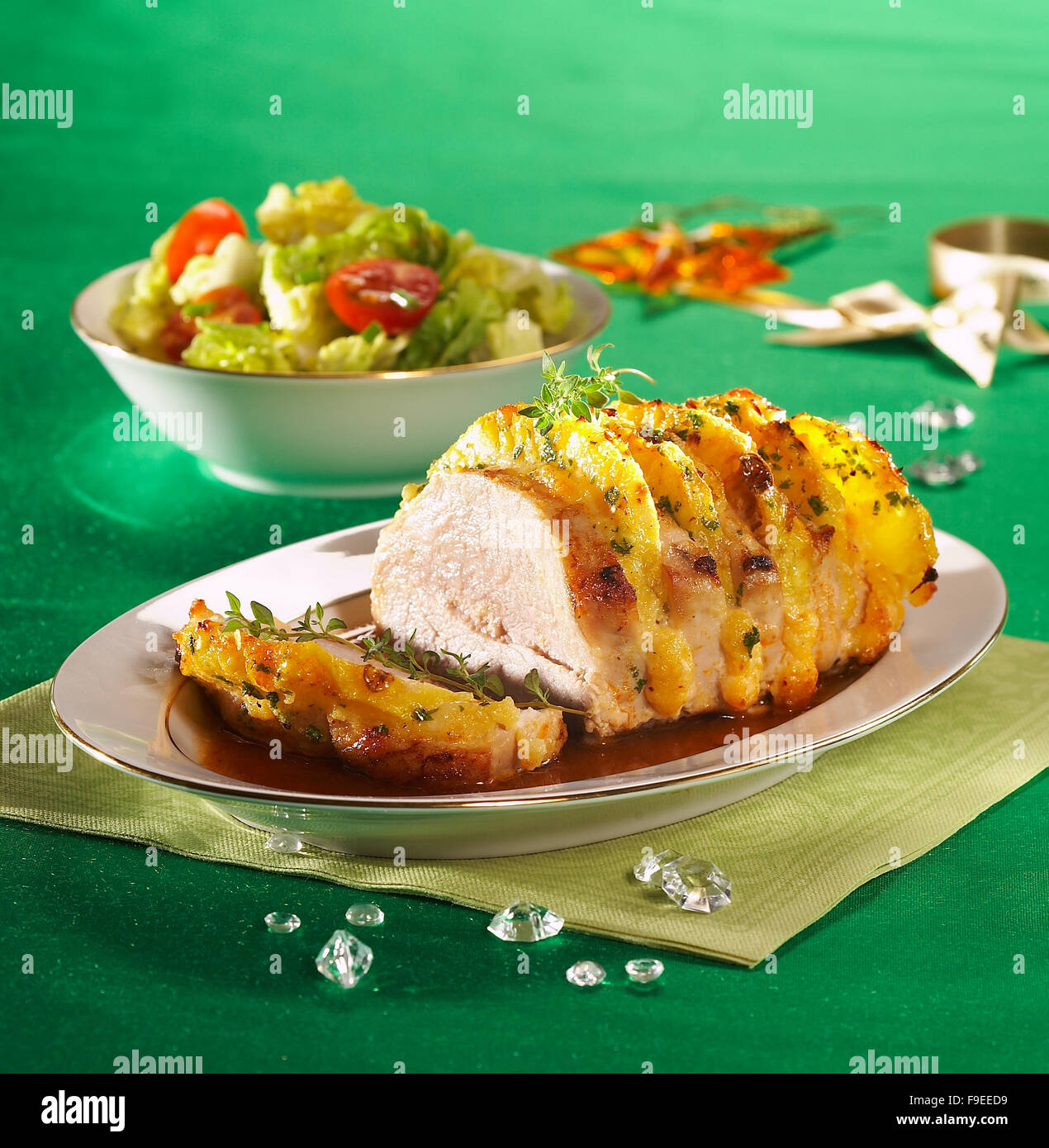 Pork with Pineapple Stock Photo - Alamy