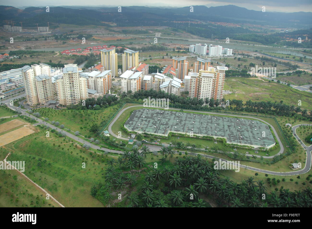 Aerial view of city buildings Stock Photo - Alamy