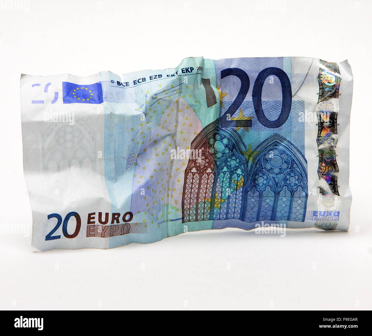 Crumpled Bank Note Stock Photo Alamy