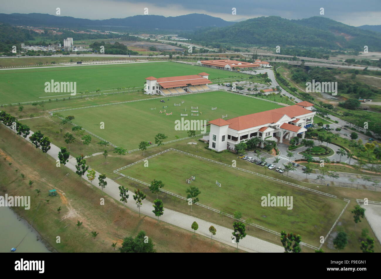 Aerial view of city buildings Stock Photo - Alamy