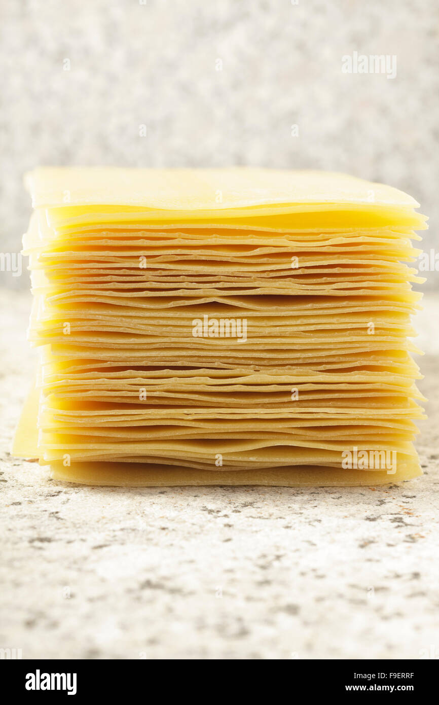 Lasagne sheets Stock Photo