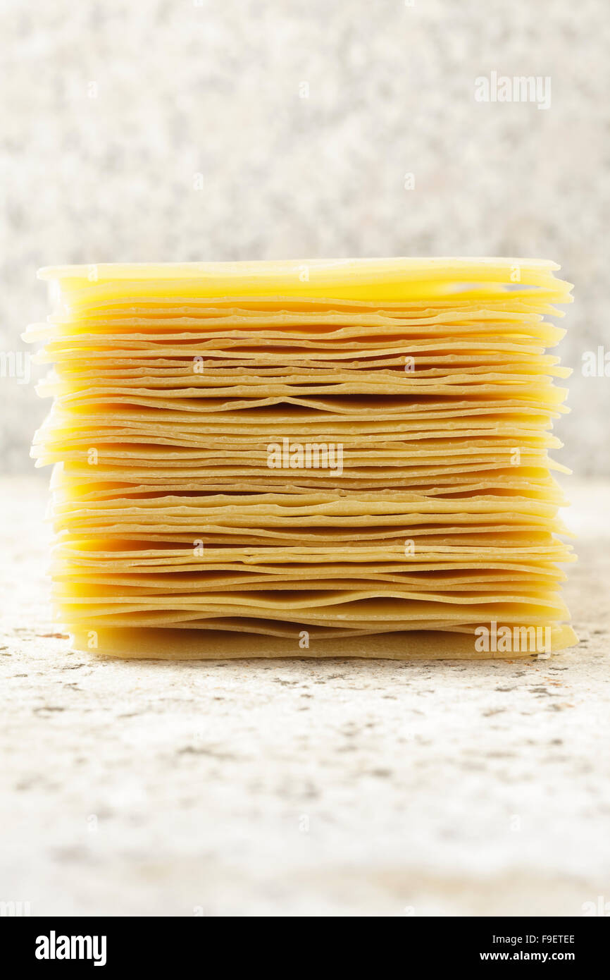 Lasagne sheets Stock Photo