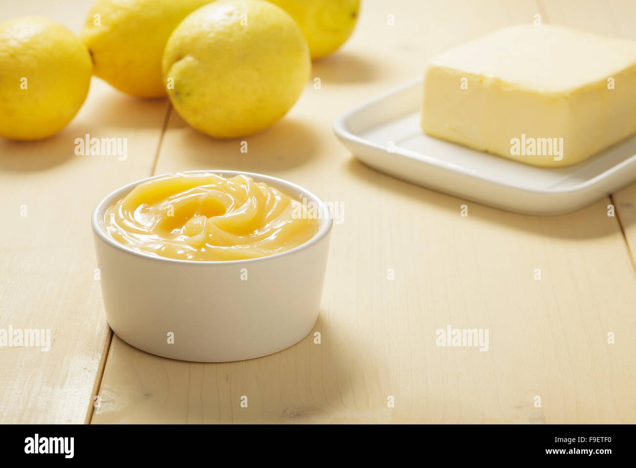 Lemon Curd Stock Photo