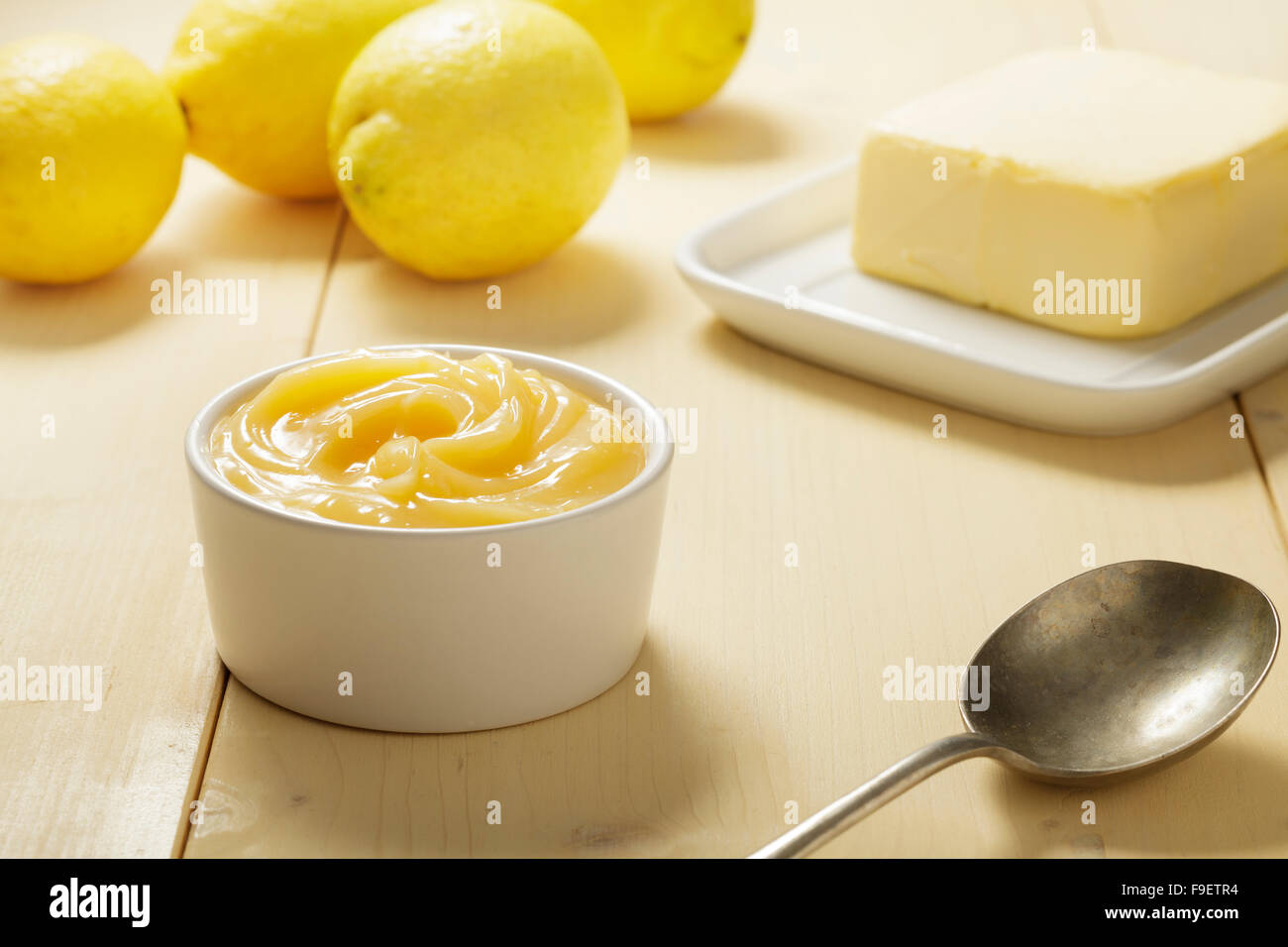 Lemon Curd Stock Photo