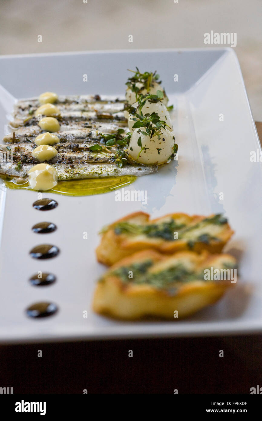 Tapas - Marinated Sardine Fillets Stock Photo - Alamy
