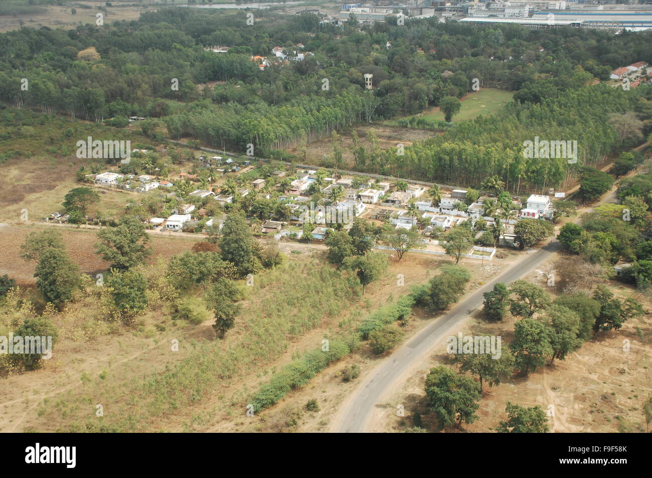 Aerial view of city buildings Stock Photo - Alamy
