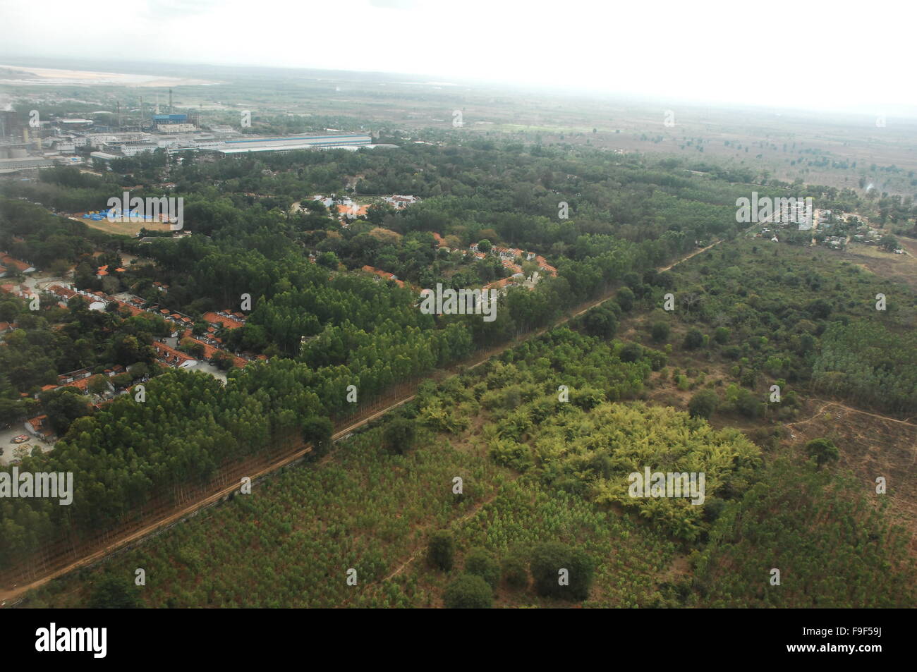 Aerial view of city buildings Stock Photo - Alamy