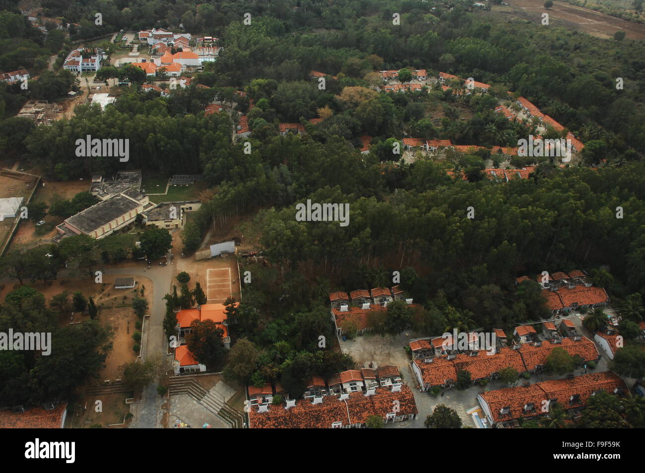 Aerial view of city buildings Stock Photo - Alamy
