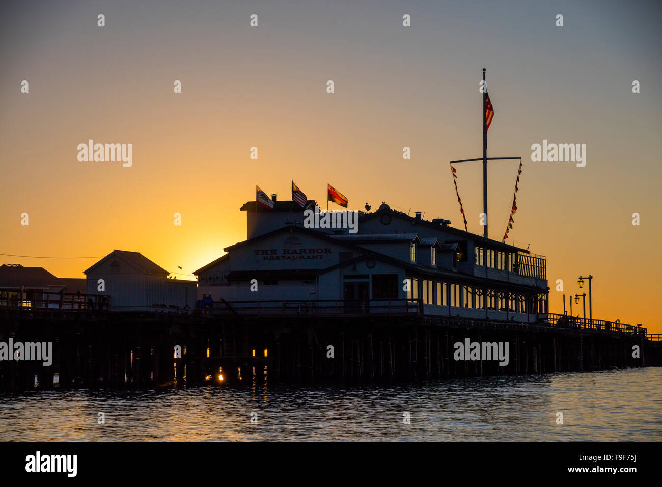 Stearns wharf at sunrise hi-res stock photography and images - Alamy