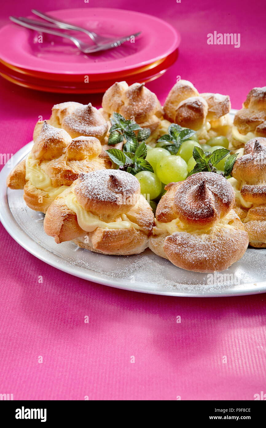 Puff Pastry Balls Stock Photo Alamy