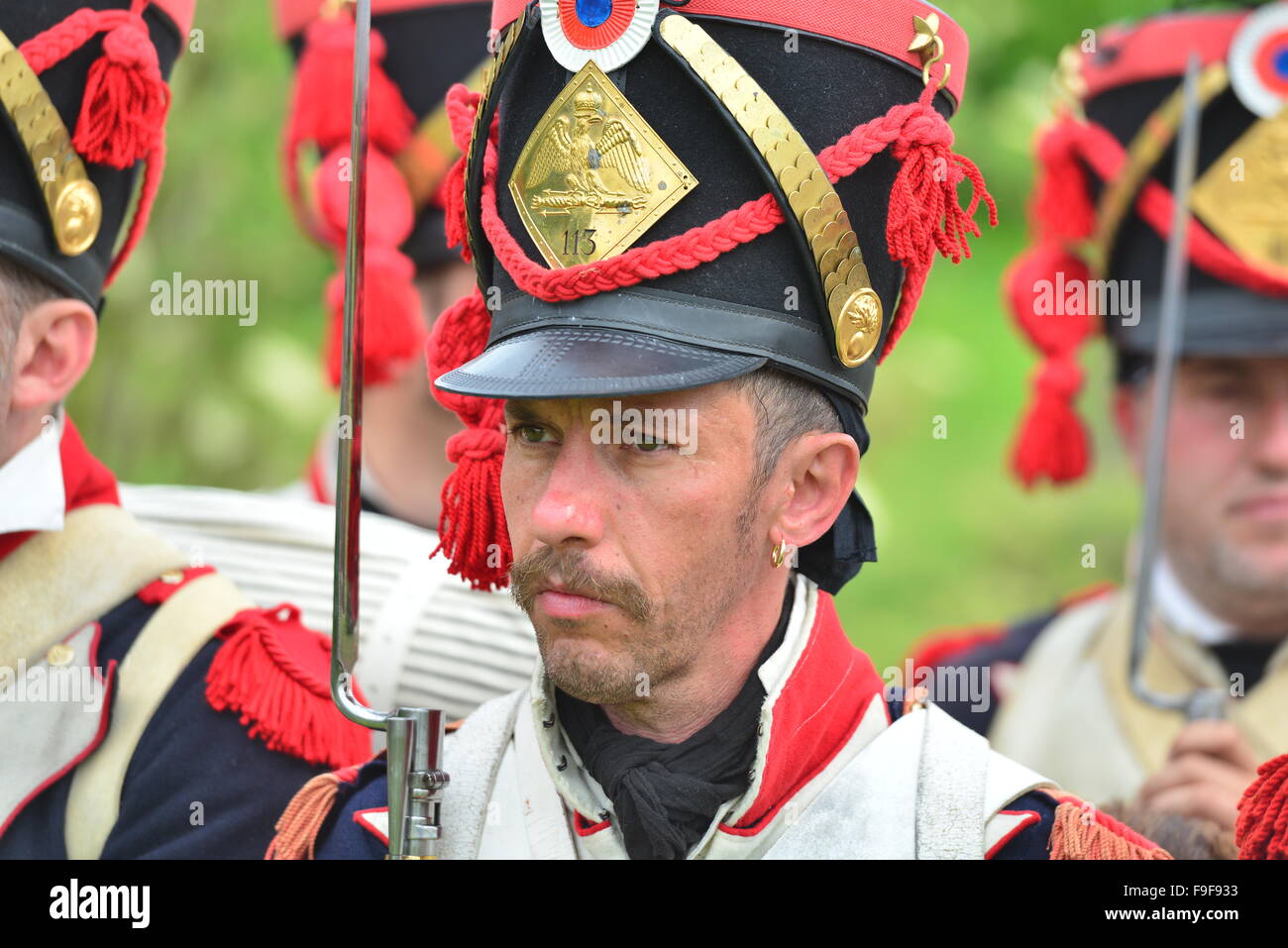 Battle of Waterloo, Bicentennial, Waterloo, Belgium Stock Photo