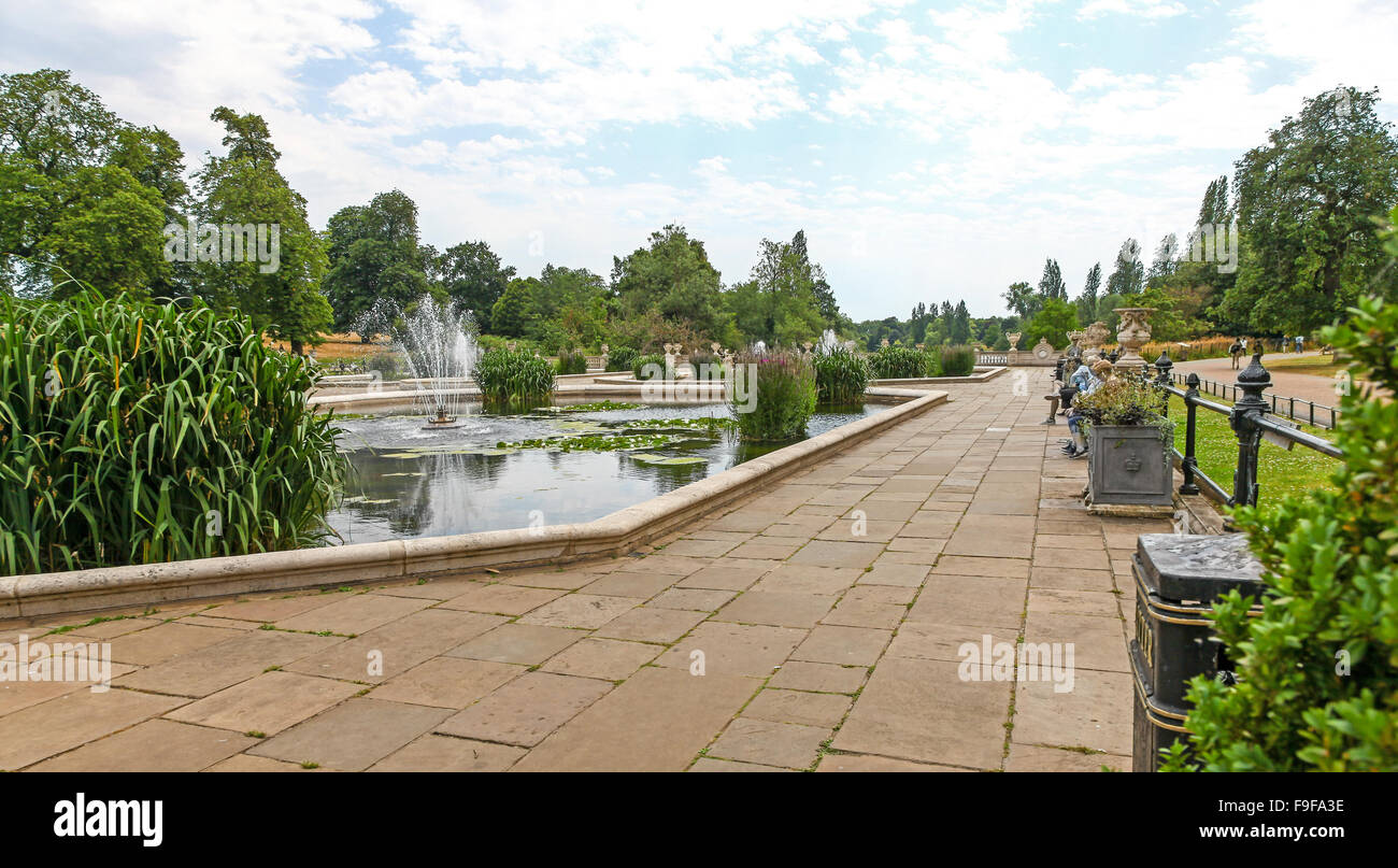 The Italian Gardens are a series of fountains, ponds and sculptures in