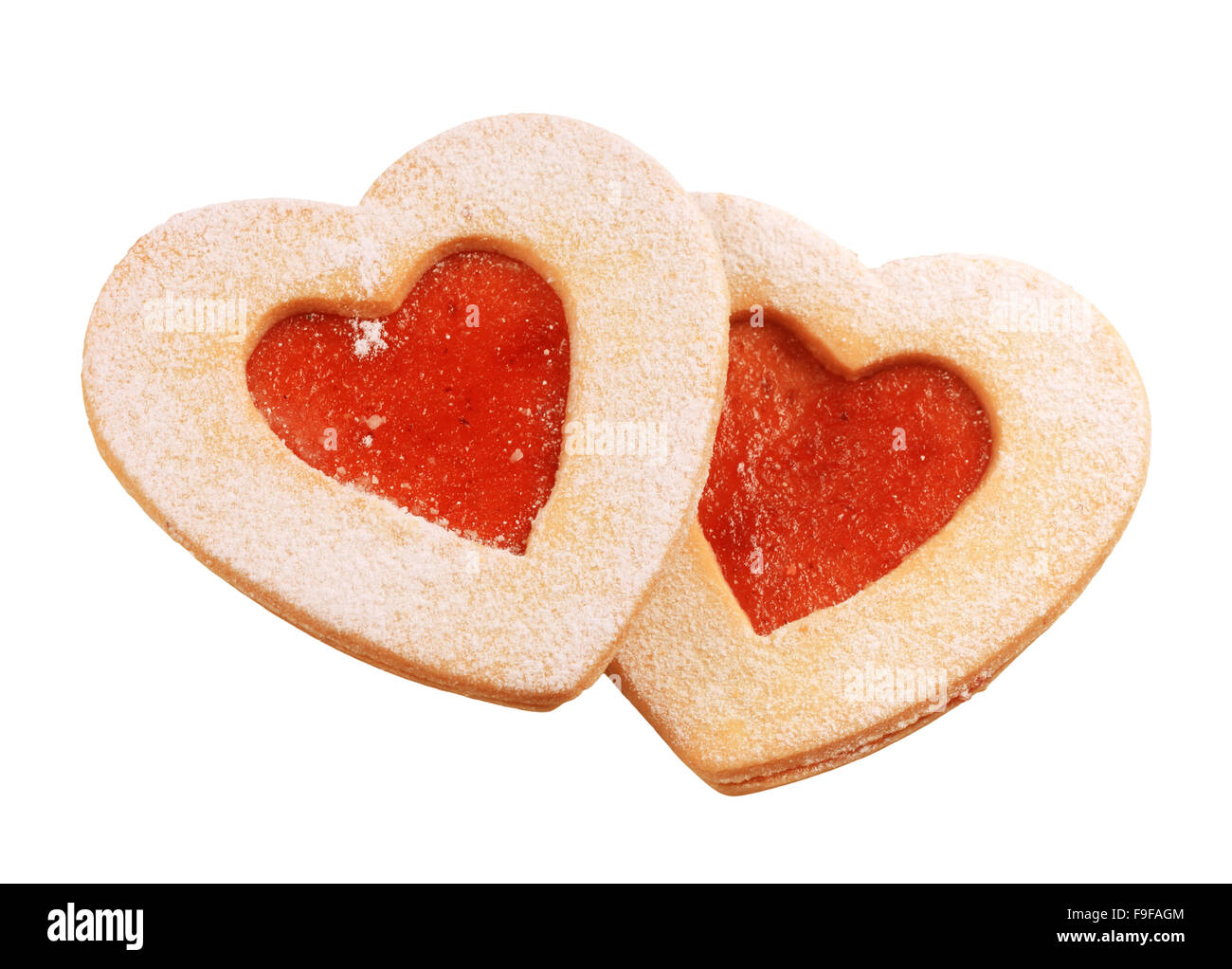 Heart shaped shortbread cookies Stock Photo Alamy
