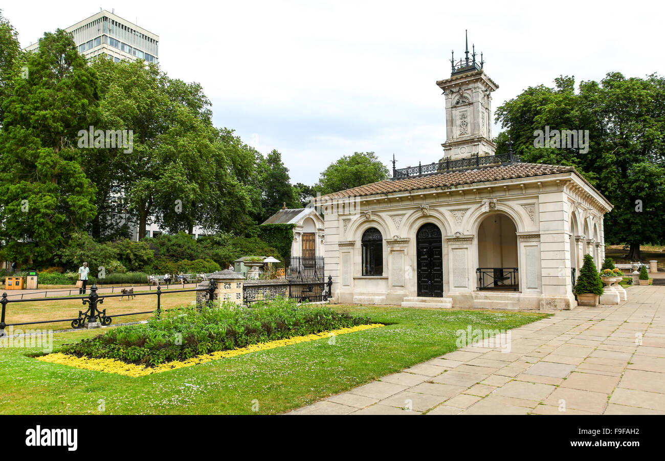 The Italian Gardens are a series of fountains, ponds and sculptures in