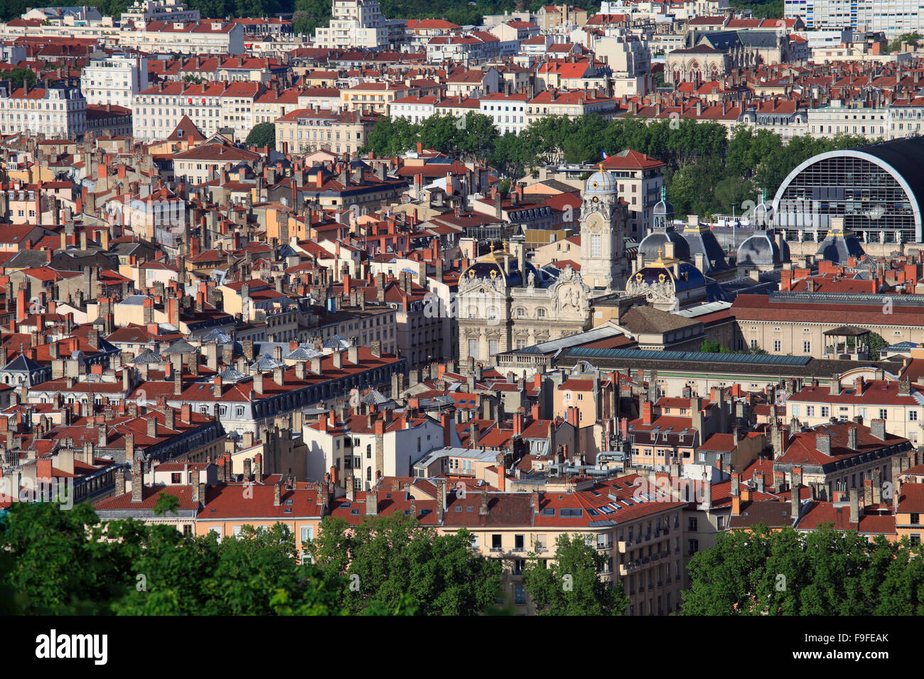 Aerial panorama lyon france hi-res stock photography and images - Alamy